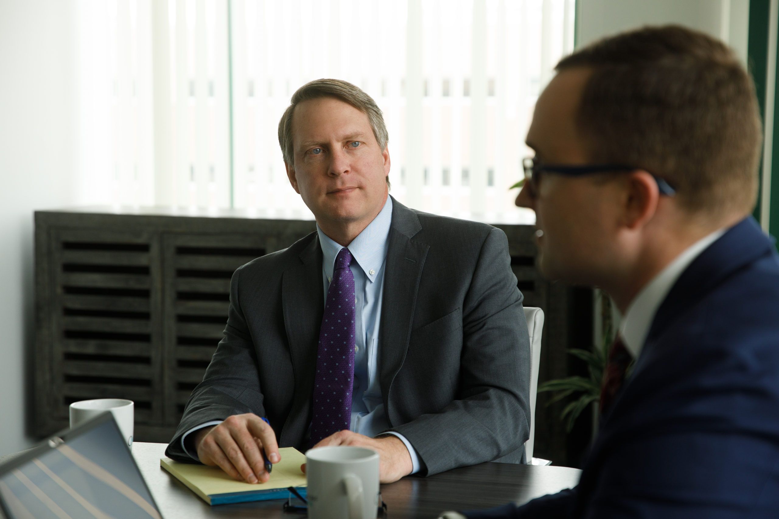 Jon Orndorff talking to Gordon Mowen